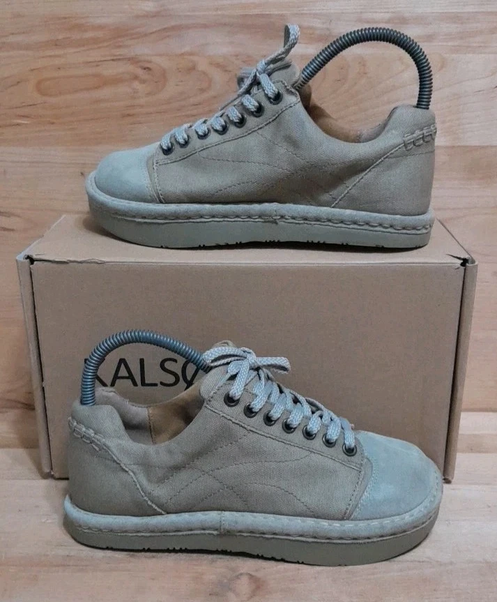 🌏KALSO Earth 🇺🇲 EE. UU. VINTAGE AURORA zapatos para mujer 2 tonos caqui RARO NUEVO Foto 2 de 4
