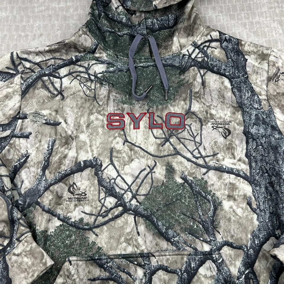 Sylo Mothwing Mountain Mimicry Men’s L Hooded Sweater Hoodie - Image 3 of 4