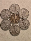 Walking Liberty Silver Half Dollar Lot Of 7- 1935,41,42,42,44,45,46