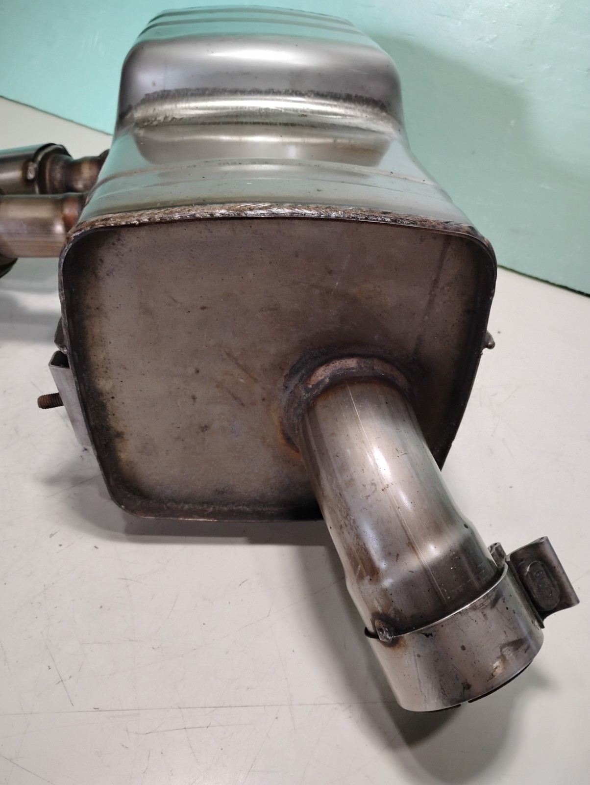 Maserati 4200 Engine Exhaust Muffler Silencer_184816_Rear Left Side_GENUINE OE