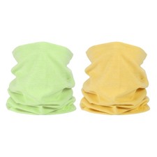 Winter Neck Warmer, 2pcs Neck Gaiters Yellow, Light Green