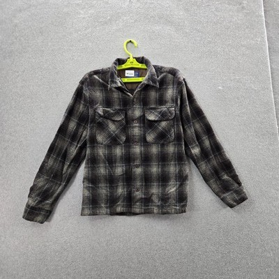 Pendleton Men Button Up Shirt S Wool Plaid Flannel Board Work Loop Collar