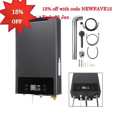 #ad 32000W Propane Gas Tankless Water Heater 4.3 GPM 16L Instant Hot Water Heater $190.59