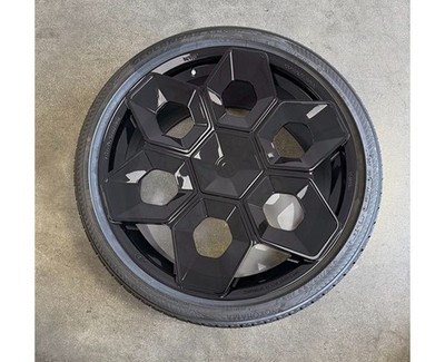 Unplugged Performance 21'' CYBRHEX WHEEL & TIRES Gloss Black for Tesla Model Y