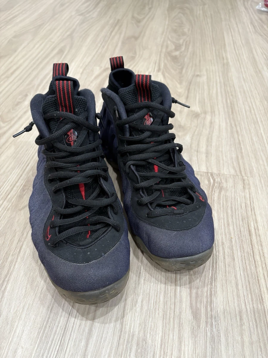 VNDS 2018 NIKE AIR FOAMPOSITE ONE DENIM OBSIDIAN BLUE BLACK RED 314996-404 10‎ Nike Air Foamposite One Denim | Kixify Marketplace main image 3