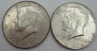 Bundle Of (2) 1964 US Kennedy Half Dollars 90% Silver  -  Philadelphia/Denver
