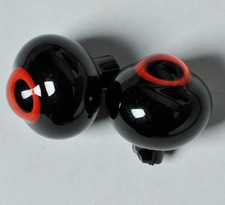 Good 8mm Black red Glass BJD Eyes for OOAK BJD Doll