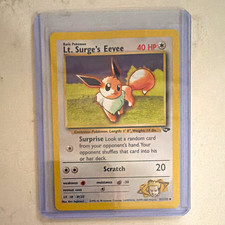Lt. Surge's Eevee [1st Edition] #51 Prices | Pokemon Gym Challenge