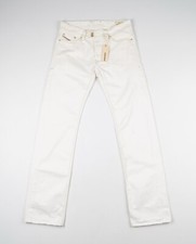 Men's DIESEL "VIKER-R-BOX" Jeans White Size 28W 32L Regular Straight WASH 008TR