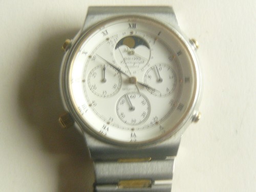Seiko 7A48-7000 Chronograph - Vintage - Mondphase - Bild 5 von 5
