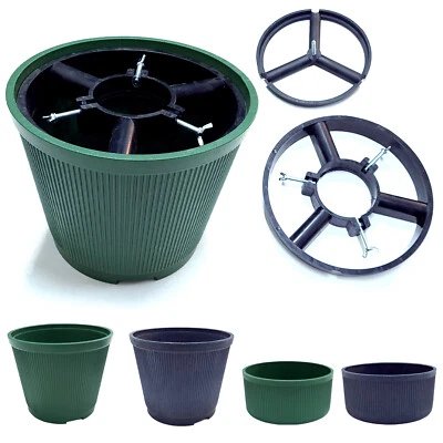 JESTIC Base Albero di Natale Vero piedistallo Supporto Stand vaso grande verde grigia