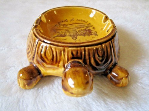 VINTAGE TURTLE ASHTRAY "ALABAMA HEART OF DIXIE" CERAMIC - Picture 7 of 10