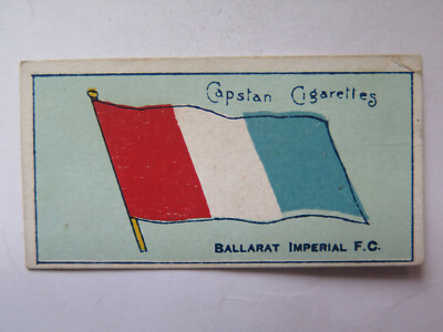 BALLARAT IMPERIAL FOOTBALL CLUB TOBACCO WD & HO WILLS CIGARETTE CARD 1910