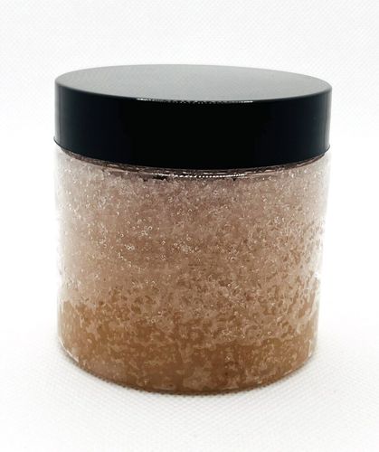 Almond & Vanilla Sugar Scrub Exfoliating Body Scrub holiday gift for her bath - Picture 10 of 11