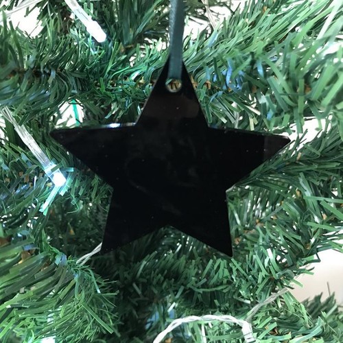 Star Shaped Christmas Tree Decorations - Pack 10 x 7cm - Various Colours - Picture 6 of 11