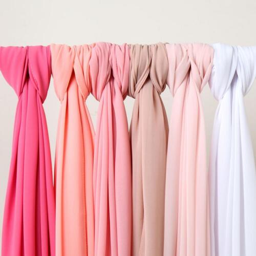 Good Quality Chiffon Hijab Head Scarf Wrap Summer Shawl Muslim Ladies 30 C FAST