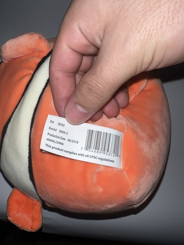 Peluche Squishmallow Medium 10” Ricky il pesce pagliaccio! Difficile da trovare! Kelly Giocattolo Arancione - Foto 8 di 9