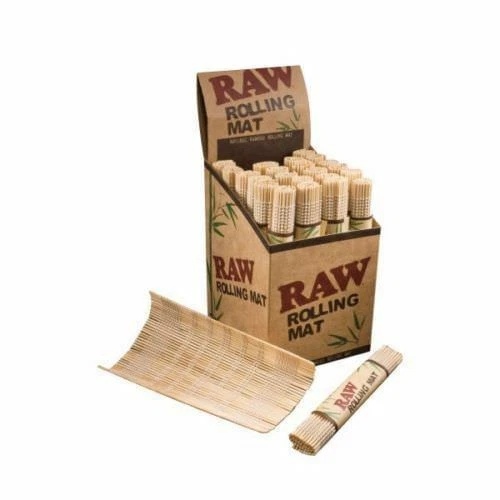 RAW® Rollmatte natürlicher echter Bambus zur Verwendung Rollpapiere Zigarettenrauchen - Bild 1 von 2