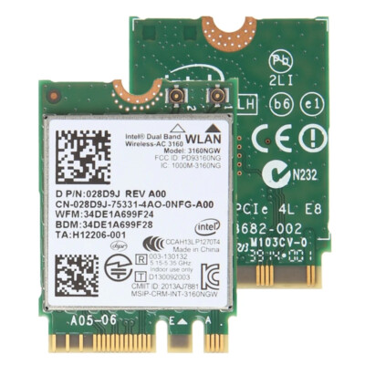 Dell Inspiron 15 5547 5548 7547 7548 5558 3160NGW Dual Band WLAN