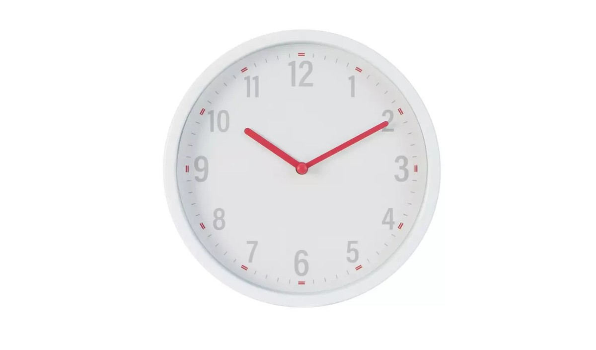 Plastic Wall Clock - White | eBay