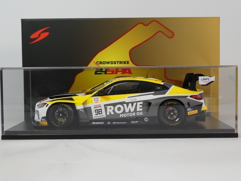 Spark BMW M4 GT3 #98 ROWE Racing Winner 24H Spa 2023 1/18 Spark BMW M4 GT3 #98 ROWE Racing Winner 24H Spa 2023 1/18