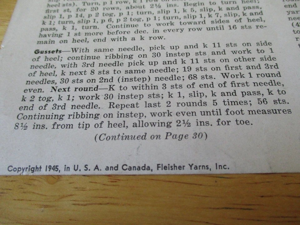 Fleisher's #74 c.1946 Hand Knitting Vintage Fashion Sweater Patterns for Men - Image 2 of 4