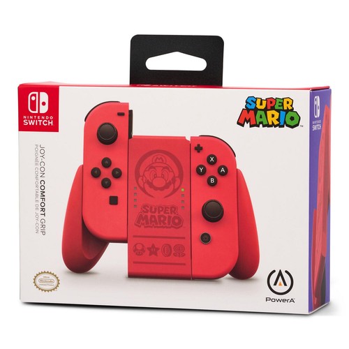 PowerA OFFICIAL JoyCon Comfort Grip *SUPER MARIO RED EDITION