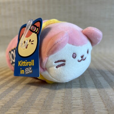 Anirollz Kittiroll Jolly Rancher Plush 8'' Pink Stuffed Animal Figure Toy NEW