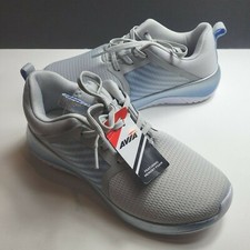 Avia Women's Memory Foam Athletic Sneaker Gray Grey Blue Avi Coast US 6.5 or 7.5