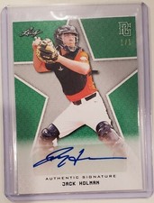 2020 Leaf PG National Showcase Green Jack Holman Autograph RC 1/1 Auto