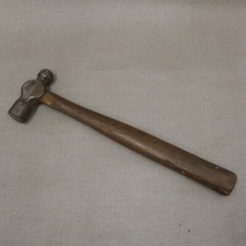 Vtg 12oz Ball Peen Hammer Mini Hickory Wood Handle Rustic Patina Blacksmith