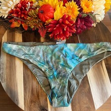 PrAna Womens Gemma Reversible Swim Bottom MEDIUM in Mirage UPF 50 