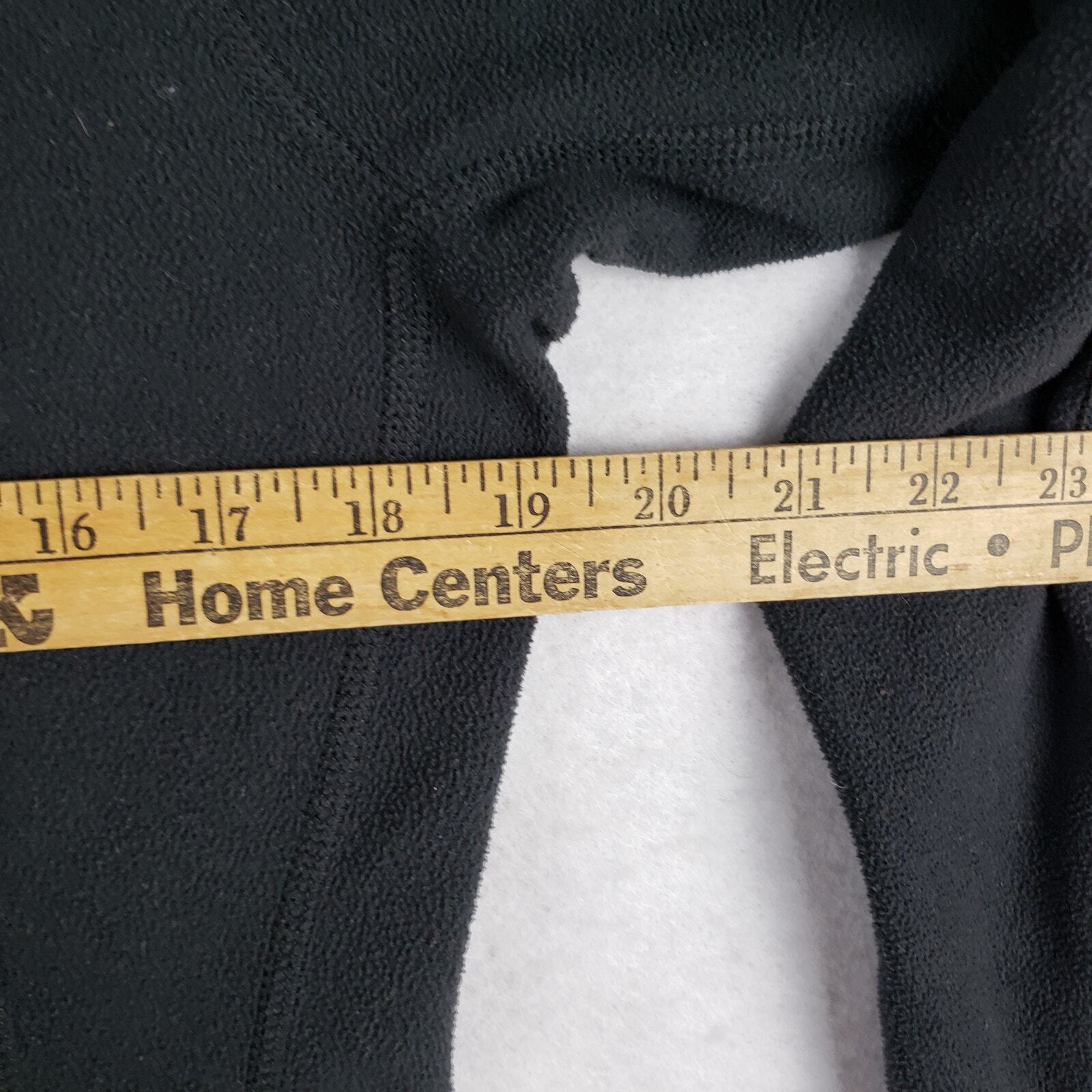 The North Face Women's M Full Zip Fleece Sweatshirt Jacket Solid Black Classic thumbnail 3