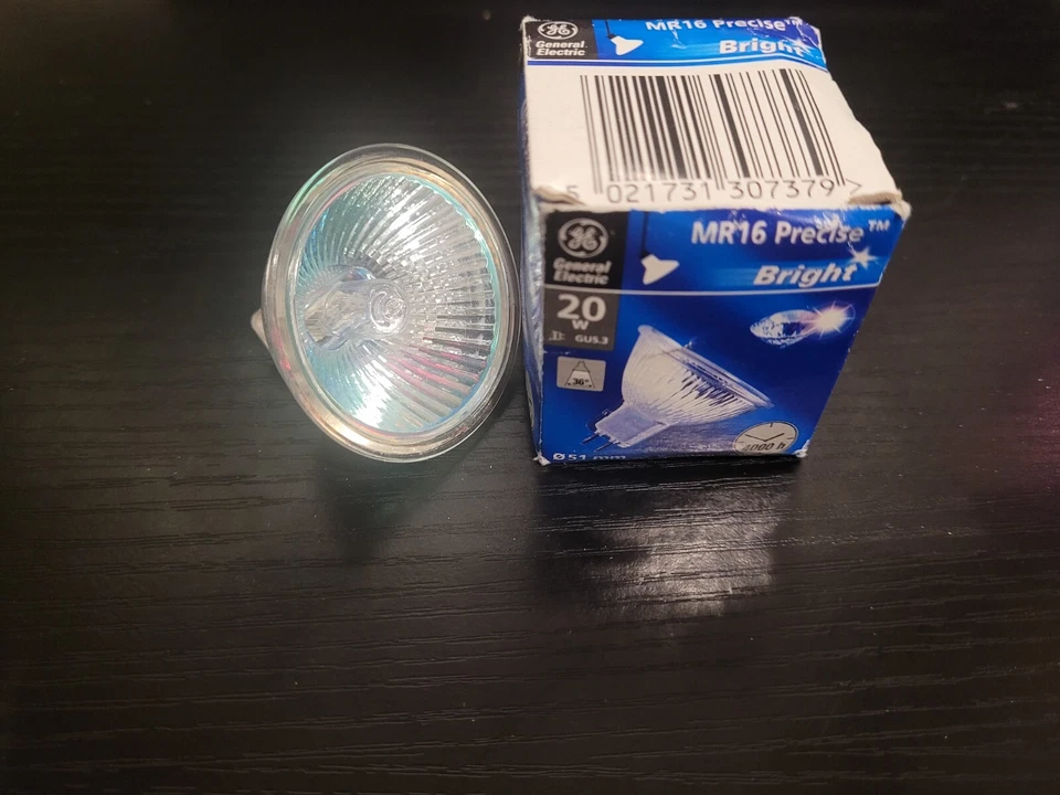 3 X GE 20W 12V GU5.3 Halogen Spot Light 36 Degree Beam Angle MR16 - Image 2 of 2