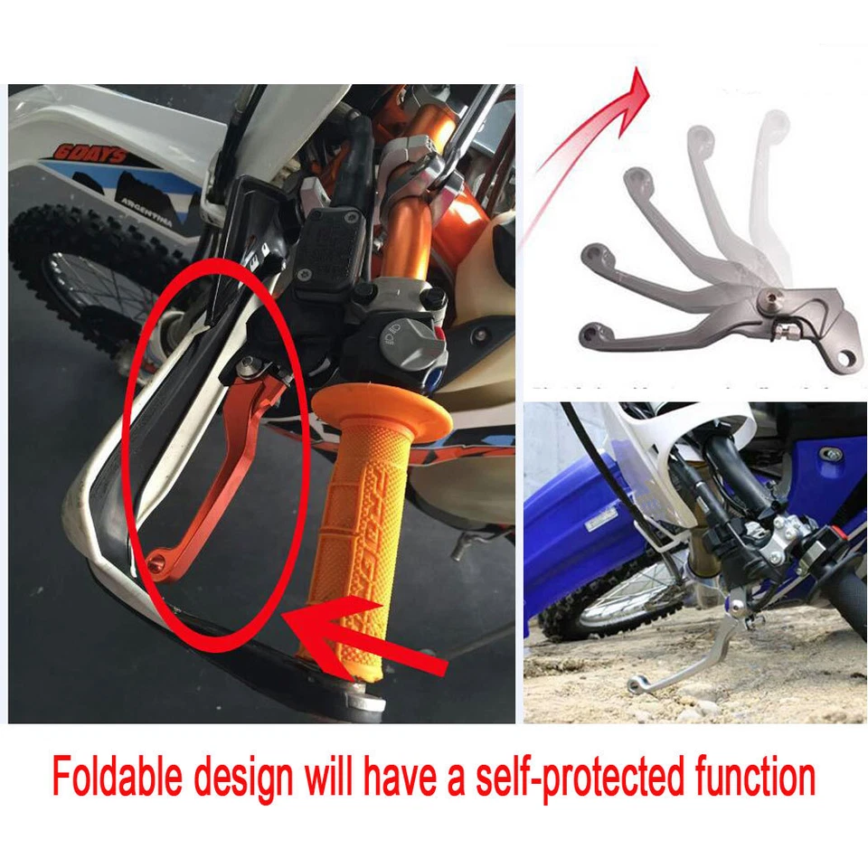 CNC Pivot Brake Clutch Lever For Suzuki RM85/125 DRZ125L Yamaha YZ80/85 Kawasaki - Imagem 4 de 4
