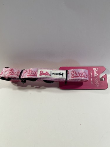 NEU Barbie Sassy Woof Stoff Hundeleine 60 cm lang rosa - Bild 3 von 9