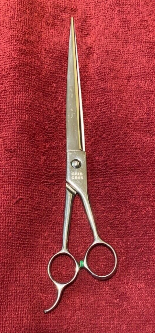 Geib crocodile cr95 butter cup 9” Dog grooming Scissors curved
