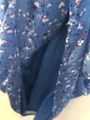 A New Day NWT Blue Floral Smocked Sundress Womens Plus XXL Sleeveless Sun Dress - Picture 3 of 11