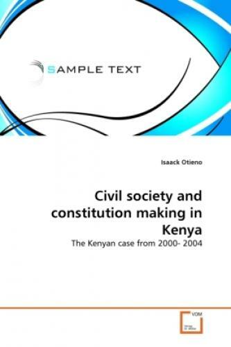 Thumbnail - Civil Society And Constitution Making In Kenya The Kenyan Case From
