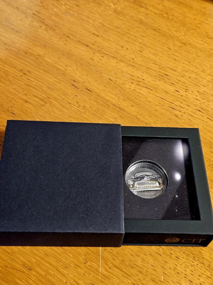  2 OZ  SILVER 999  OPEN ROADS 10 Dollari Cook Islands 2021 BLACK PROOF - Immagine 4 di 4