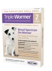 Triple Wormer Broad Spectrum Dog De Wormer 2 Tablets 6 to 25 Pounds