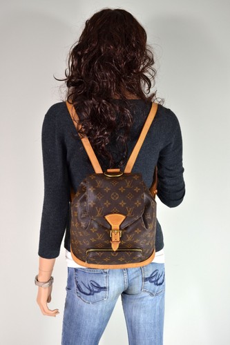 Louis Vuitton Montsouris MM Monogram Leather Backpack Bag Handbag Purse - Picture 2 of 24