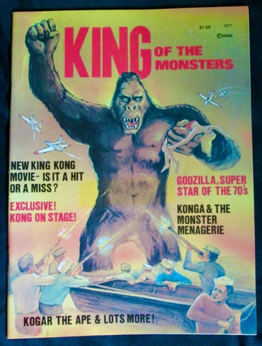 KING OF THE MONSTERS Magazine #1 April 1977 King Kong, Godzilla, Planet of Apes