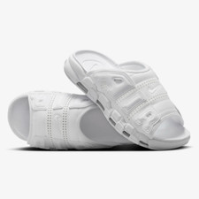 Nike Air More Uptempo Slide Slipper "Triple White" FD9883-101 Expeditedship