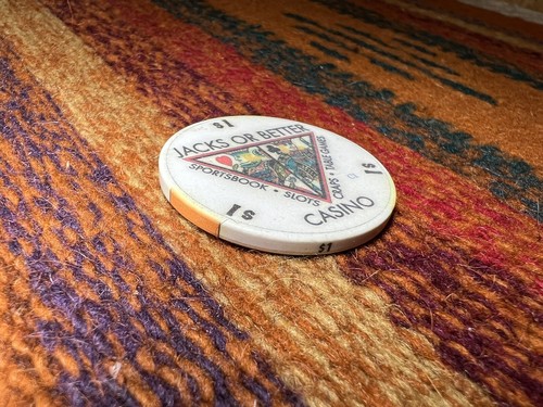 RARE Jacks Or Better Casino Poker Chip Jacksonville Florida $1 - Picture 3 of 3