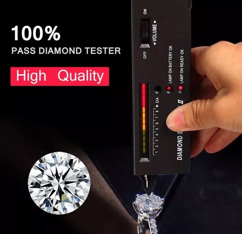 Diamante in Moissanite 3 ct 9mm colore D VVS1 inscrizione laser Certificato GRA - Imagen 18 de 19