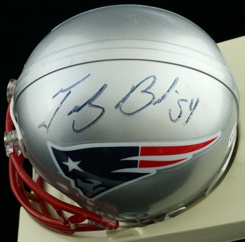 TEDI BRUSCHI NEW ENGLAND PATRIOTS SIGNED MINI HELMET PSA DANBURY MINT FIGURE COA - Picture 5 of 12