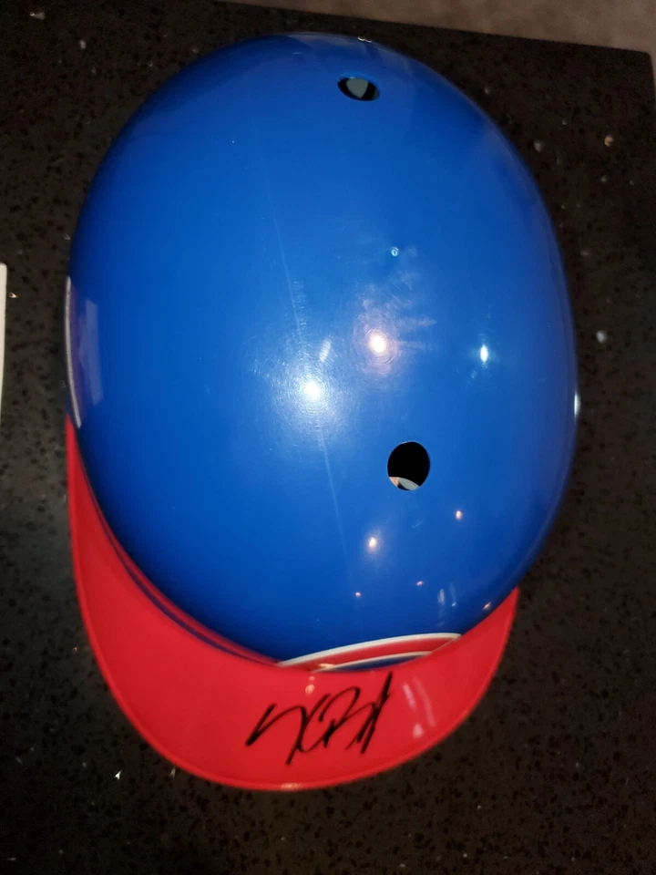 Kris Bryant Chicago Cubs Signed Autographed Baseball Mini Helmet JSA COA - Image 2 of 4