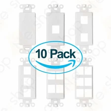 10x Nex Decora RJ45 Network Keystone Wall Plate Insert - 0 1 2 3 4 6 Port - Lot