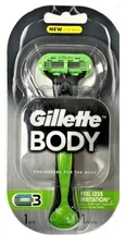 Gillette Body Razor for Men - 3 Blades - Fits Fusion, Proglide, Venus
